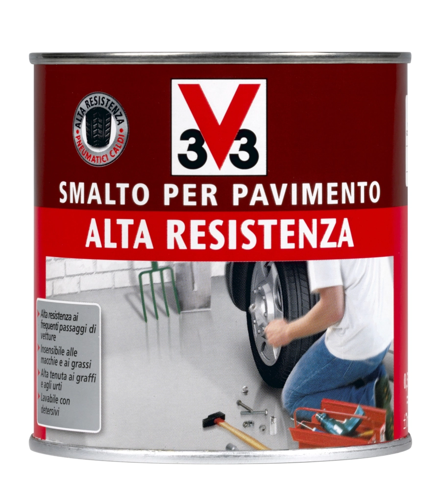 Smalto pavimenti alta resistenza - grigio scuro - litri 0,5